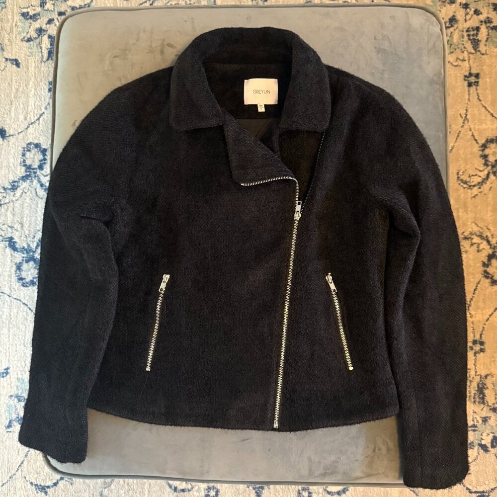 Greylin Cozy Moto Jacket - Black - Small